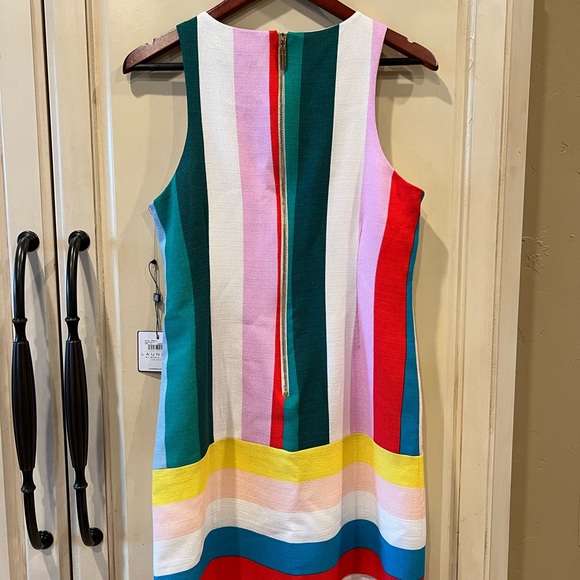 Laundry by Shelli Segal multi color shift dress. - Picture 6 of 7